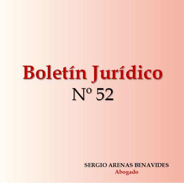Boletín 52 Sergio Arenas Benavides Abogado Linares